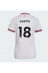 Liverpool Cody Gakpo #18 Jalkapallovaatteet Naisten Vieraspaita 2026-27 Lyhythihainen